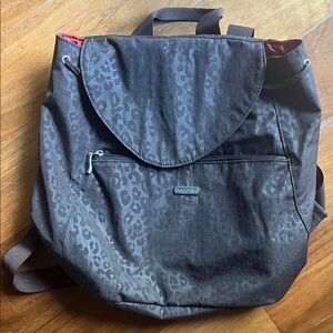 Bagallini Brown Leopard Print Backpack